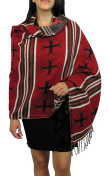 Detailed Reversible Light Weave Quality Classic Scarf Shawl Wrap - 50% Alpaca 50% Acrylic Peru Size 27" x 72" Detailed Reversible Light Weave Quality Classic Scarf Shawl Wrap - 50% Alpaca 50% Acrylic Peru Size 27" x 72"