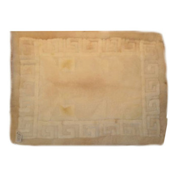 Greek Key Tone on Tone Tan Alpaca Fur Rug Rectangular 48" x 64" - Design 13 Greek Key Tone on Tone Tan Alpaca Fur Rug Rectangular 48" x 64" - Design 13