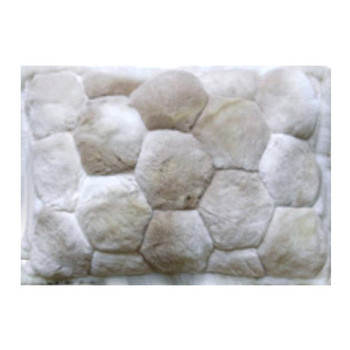 Hexagon Tone on Tone Alpaca Fur Rug Pillow Case 24" x 32" - Design 25 Hexagon Tone on Tone Alpaca Fur Rug Pillow Case 24" x 32" - Design 25