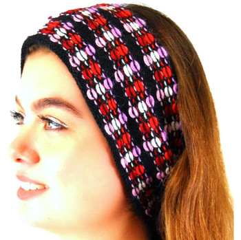 Cable Stitch Point Headband Knit 100% Alpaca Mixed Colors Cable Stitch Point Headband Knit 100% Alpaca Mixed Colors