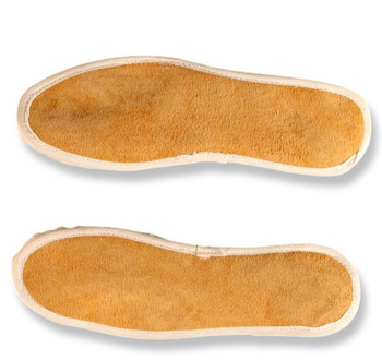 Winter Warm Insoles Alpaca Liners Shoe Boot Fur Natural Adult Size 7 Pair