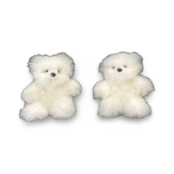 Tiny Baby Alpaca Fur Teddy Bear Mixed Colors 6" Natural Plush Cute Tiny Baby Alpaca Fur Teddy Bear Mixed Colors 6" Natural Plush Cute