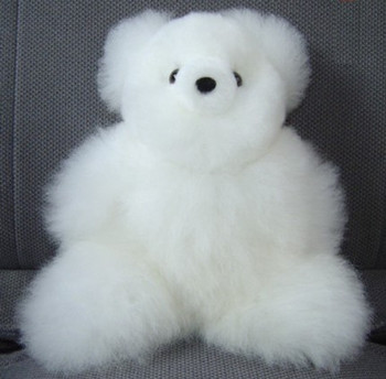 Baby Alpaca Fur Teddy Bear Assorted Colors 10" Natural Stuffed Plush Super Soft Baby Alpaca Fur Teddy Bear Assorted Colors 10" Natural Stuffed Plush Super Soft