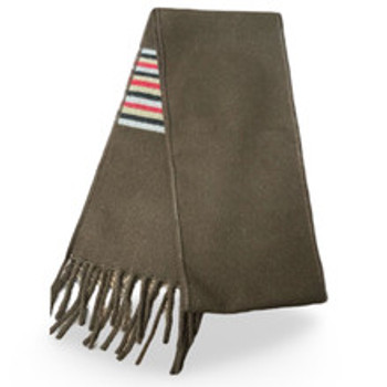 Woven 100%  Alpaca Scarf Classic Loomed Design Unisex 10" x 70"