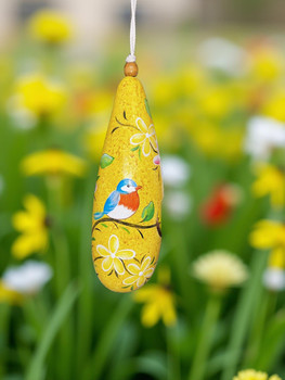 Hand Painted Birdhouse Hummingbird Outdoor Garden Patio Decor