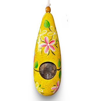 Hand Painted Birdhouse Hummingbird Outdoor Garden Patio Decor