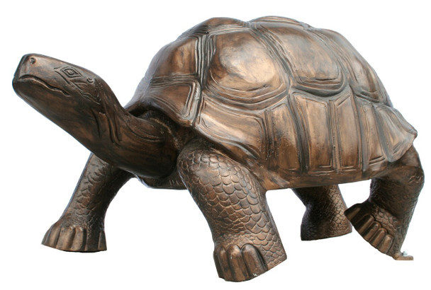 Galapagos Turtle Giant Bronze Garden Sculpture Aluminum Art for Exotic Appeal