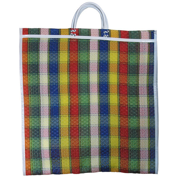 Extra Large Mexican Market Tote Bag with Colorful Patterns (20" x 22")