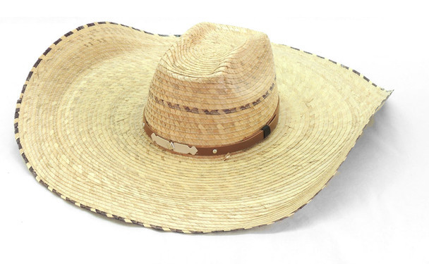 Dasher Palm Straw Hat with Adjustable Extra Wide Brim