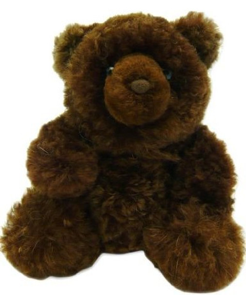 Alpaca Fur Teddy Bear - Brown 15" Natural Plush Peruvian