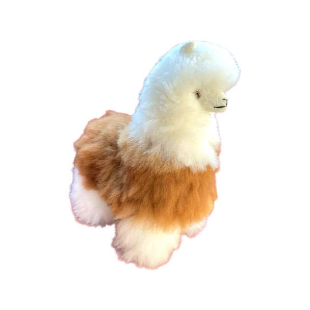 Alpaca # 3 Fur Toy Extremely Soft Llama Cuddly 10" Baby Fur Natural Shades