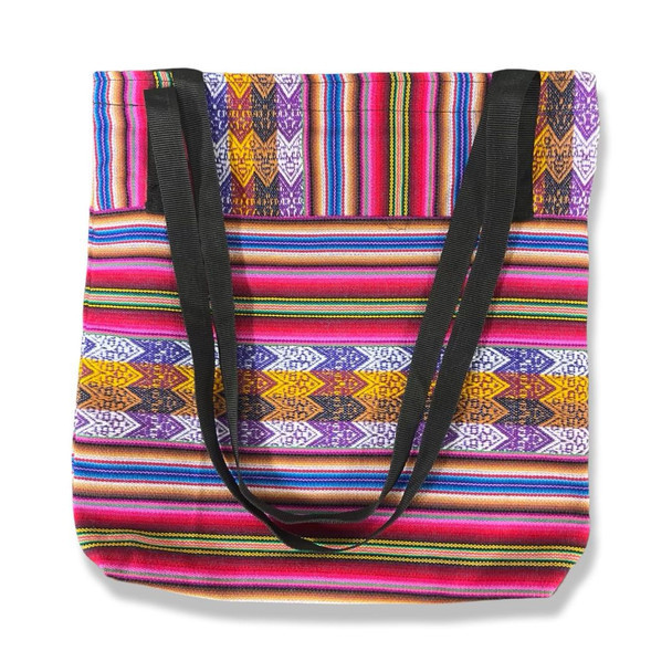 Manta Shoulder Tote with Handles Zippered and Lined Pockets