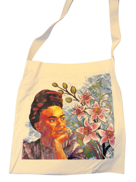 Canvas Silk Screened Tote Style 4 - Size 14" x 16"