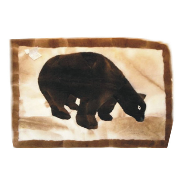 Alpaca Fur Rug Brown Bear Earth Tones Pillow Case 22" x 32" - Design 15