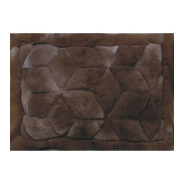 Chocolate Cubes Alpaca Fur Rug Rectangular 22" x 32" - Design 22