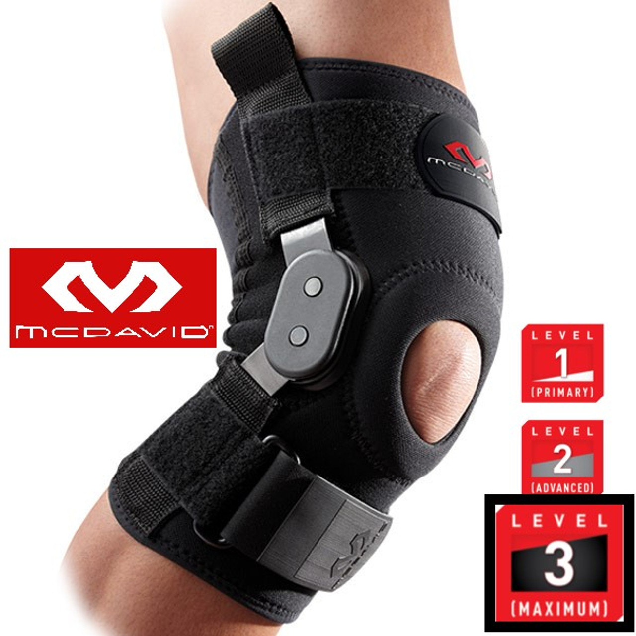McDavid Knee Brace Support with Metal Hinges
