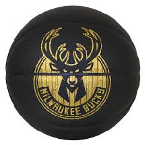 Spalding NBA Hardwood Series Black Gold Edition - Milwaukee Bucks (Size 7)
