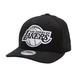 LA Lakers Logo Black White Front hat