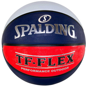 Spalding Red white blue basketball front