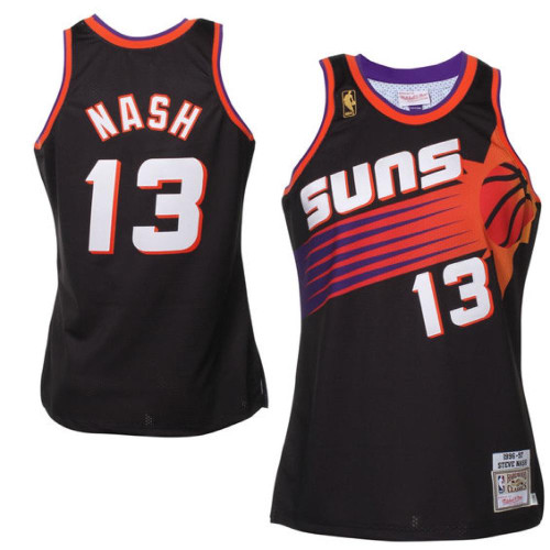 black steve nash suns jersey