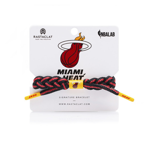 RASTACLAT BRAIDED NBA TEAM BRACELET Miami Heat