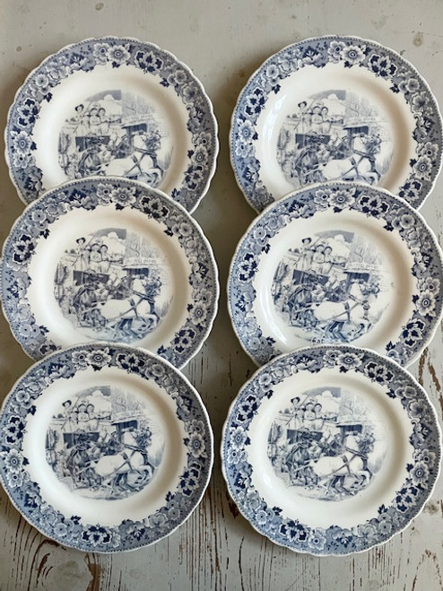 Engelskt porslin, assietter (6 st) ”Tuscan”