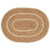 Oval matta i naturmaterial