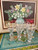 Slipade snapsglas, blommotiv (5 st)