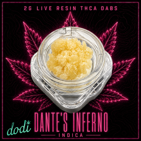THCa Concentrate - 2 Gram - Dante's Inferno