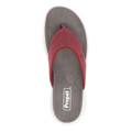Top view of the maroon TravelActiv FT women's sandal.