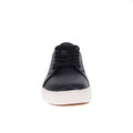 Front view of the Black Leather Koda Sneaker for Men