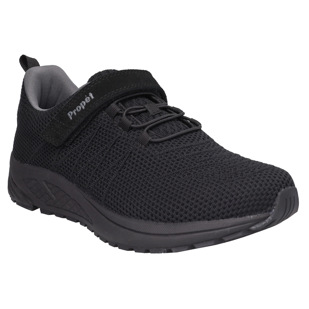 Propet Tour Knit Lace Up  Mens Black Sneakers Casual Shoes MAA252MBLK- 8.5 X(3E) MAA343M_Tour_Knit_FX_BLK_TV__3  main image 4
