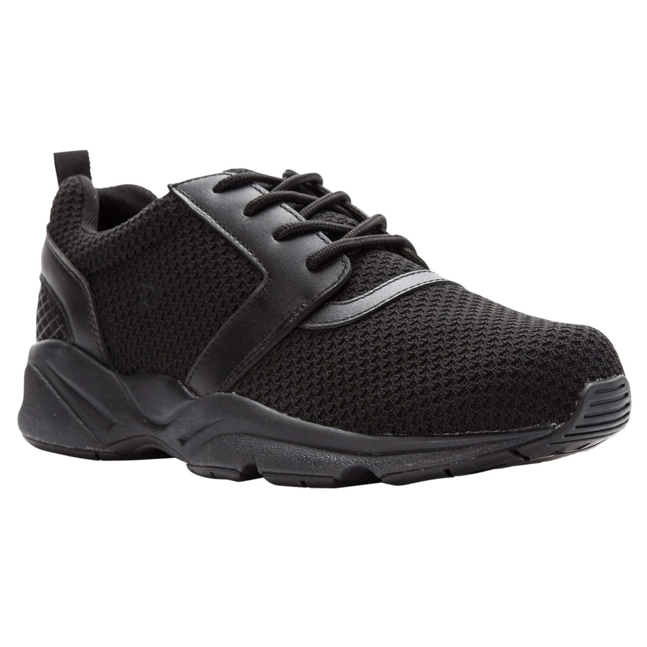 Propet Men’s Black and Gray Mesh Athletic Sneaker Propet Men main image 4
