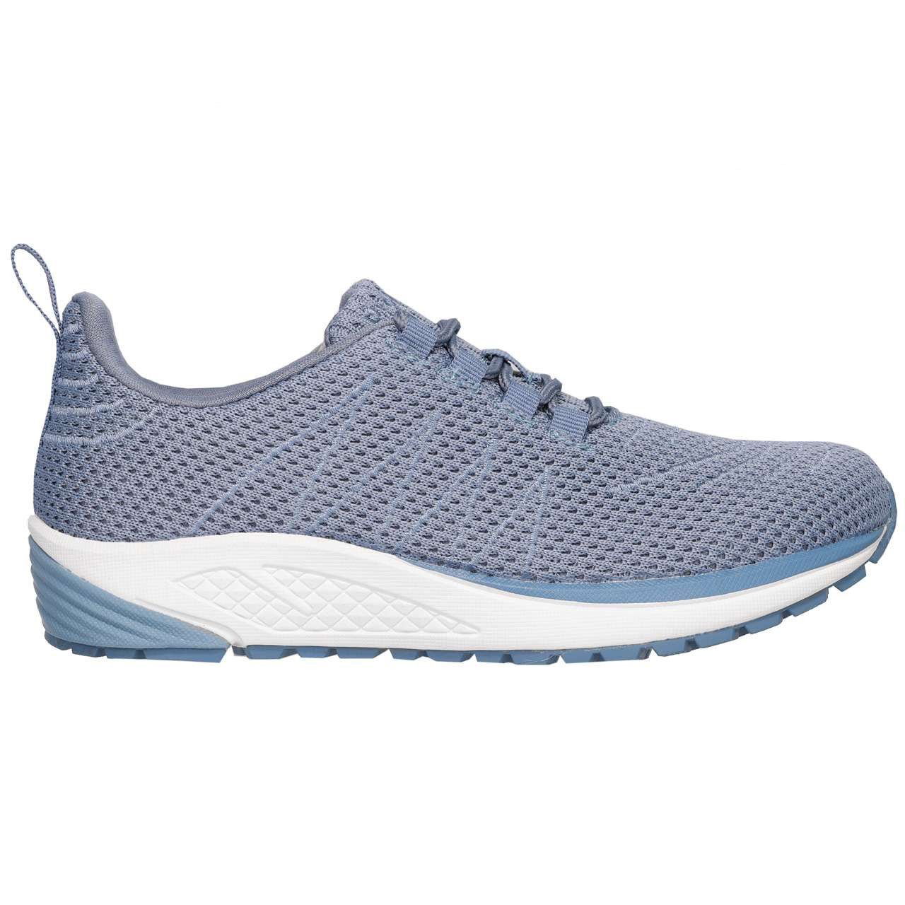White and Blue Knit Sneaker USSFITS Knit Sneaker – Shoezen main image 4