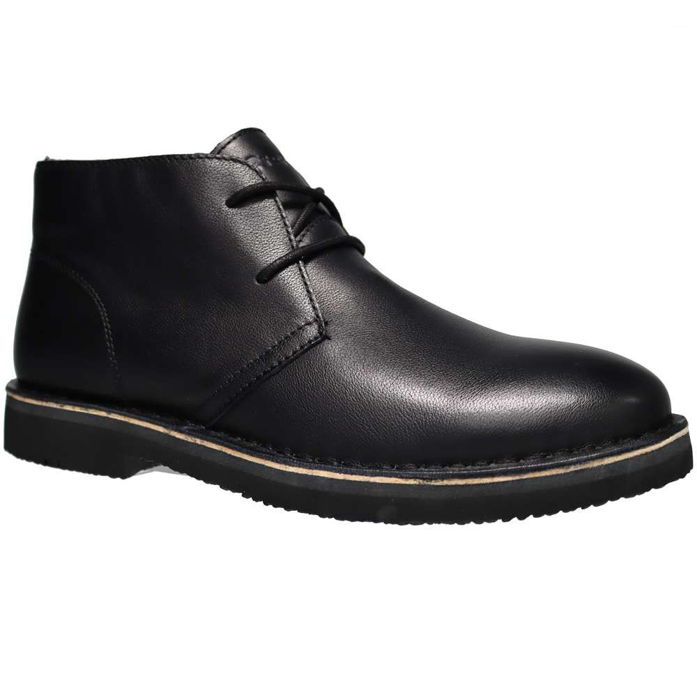 mens black chukka dress boots Corry Leather  The Jacket Maker EU 40.5 Chukka Black box calf