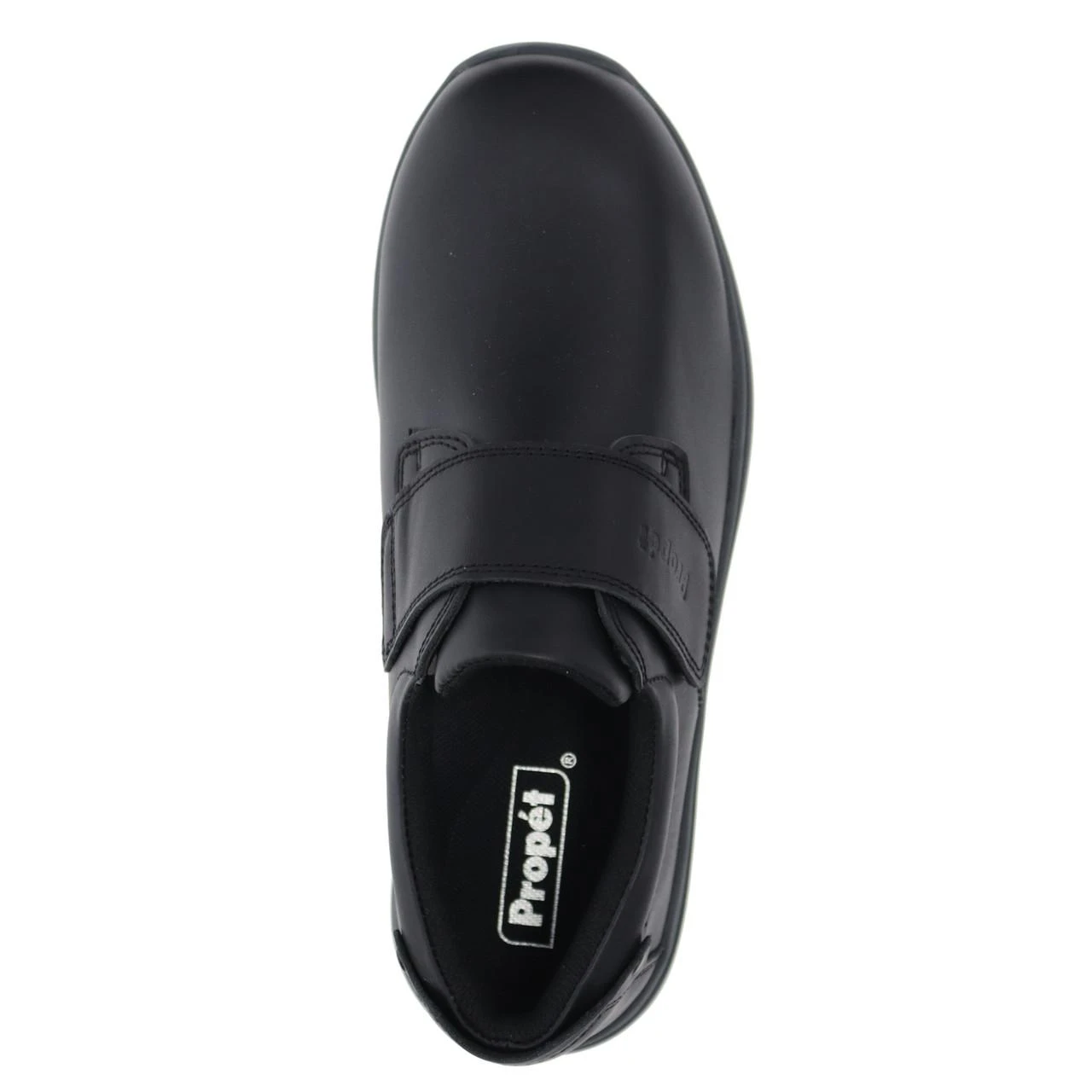 Propet Palmer Black Leather Comfort Hook & Loop Slip-On Sneakers Men\'s Sz 8.5 3E Palmer Slip-On Comfort Shoe | Men main image 3