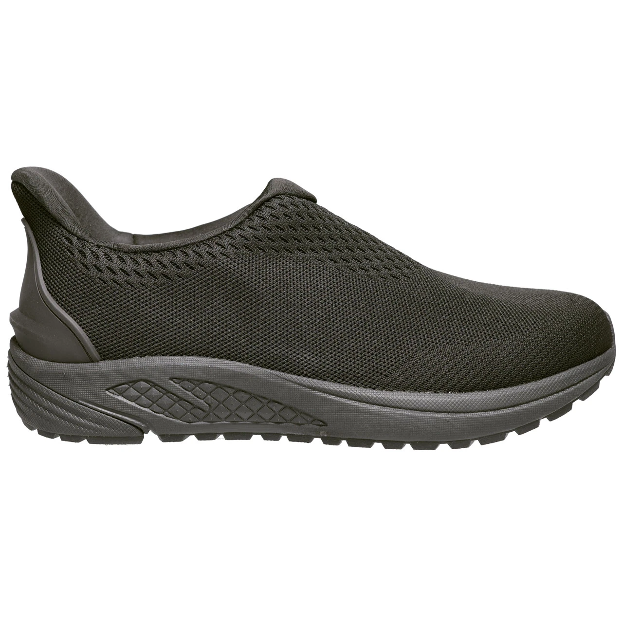 Propet Mens Kedrick 11 5E Wide Black Leather Comfort Slip On Walking Shoes‎ Pedwalker 3 Recovery Slipper | Men main image 4