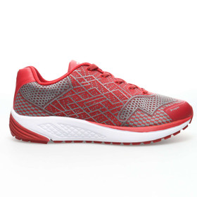 Outer side view of the Propét One men's red athletic shoe Outer side view of the Propét One men's red athletic shoe