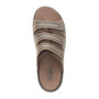 Brown Men's Hatcher Sandal with adjustable straps, top view