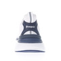 Back view of the firm heel counter of the White/Navy Propet DuroCloud 392