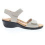 Propét Wanda Sandal in Cream with hook-and-loop straps