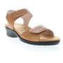 Angled side view of the Tan Wanda Sandal by Propét Footwear