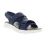 Angled front view of the Women's TravelActiv Sport Water Friendly Sandal in Navy