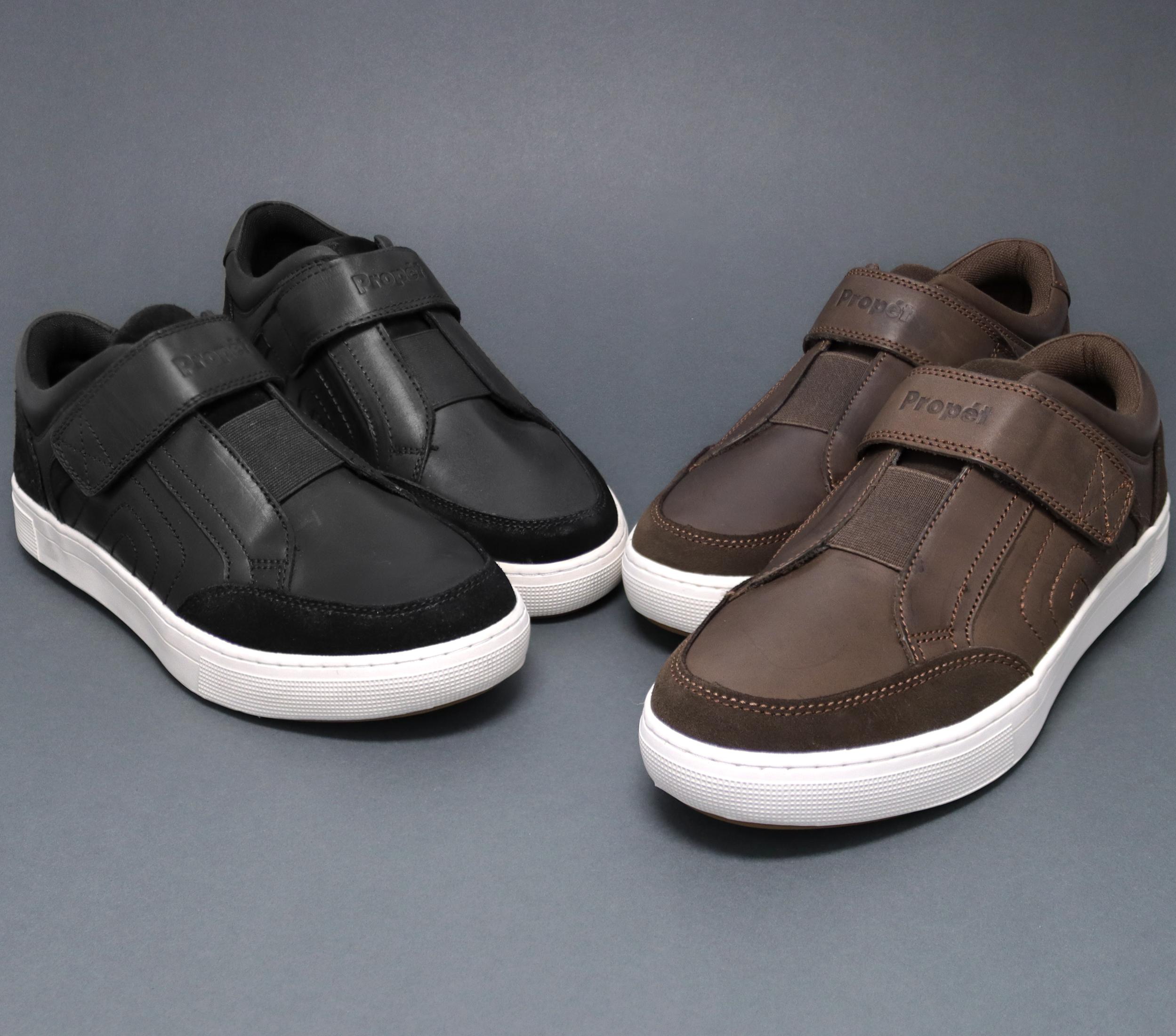 Propét Kade Men's Leather and Suede Comfortable Sneaker