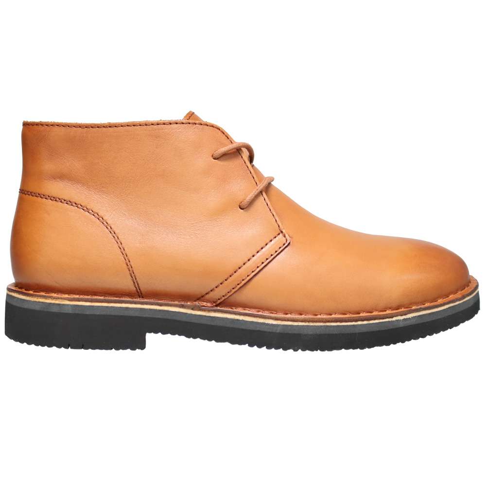 mens brown dress chukka boots Leather Classic Men's Chukka Boots- Tan by Lethato STANDARD / US 6.5-7/ UK 6 / Tan main image 1