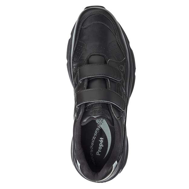 Propet Mens Stability Walker Strap Black Leather‎ Sneakers M2035 Wide E Size 8.5 Propet Men Diabetic Walking Shoes - Stability Walker Strap  main image 3