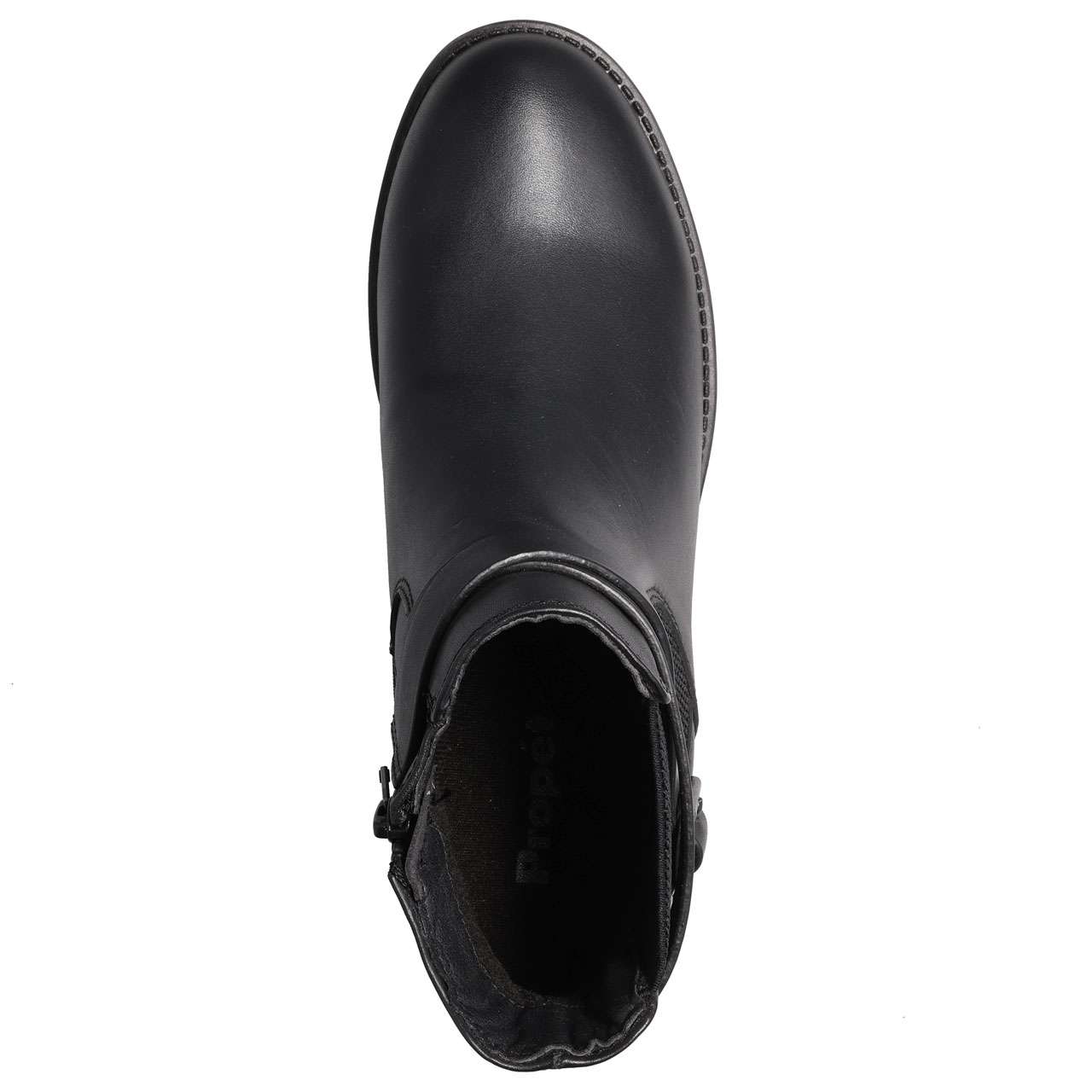 Bottines PROMOD En Cuir Noir à Petits Talons – Taille 38 (US 6.5) – Occasion Très Bon état