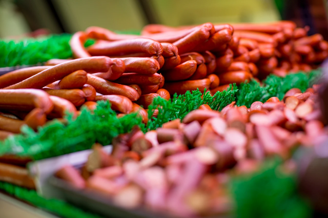 OUR FAMILY’S PASSION IS QUALITY MEATS. Image of sausage links.