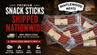 Nationwide Shipping for Maplewood Meats Snack Sticks and Beef Snack Sticks