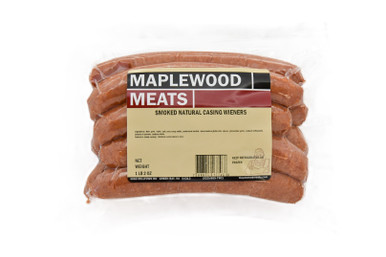 Natural Casing Wieners 1 lb 3 oz Packages (8 Links)